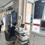 Medical Clinic Health Check Kiosk Weight Scale Touch Screen Blood Pressure for sale