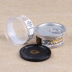 Customize 3.5g 100ml Plastic Food Cans Weed Storage Jar With Easy Open End for sale