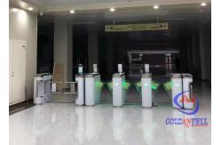 China Smart Entrance RFID Card Flap Turnstile Gate Fully Automatic Pedestrian Access Control supplier