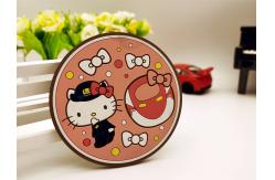 China Custom Hello Kitty Themed Reusable PVC Key Holder Keychains supplier