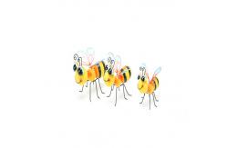 China Customized Metal Garden Ornaments Craftsmanship Backyard Metal Bee Decor supplier