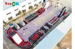 China 150m 495ft Commercial Inflatable Obstacle Course For Adult supplier