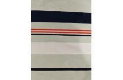 China Excellent Elasticity And Durable Striped Knit Fabric For Polo Shirt supplier
