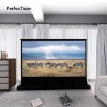 Electric Floor Rising Alr Screen 120 Inch Long Throw Projector Screen for sale