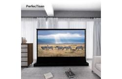 China Electric Floor Rising Alr Screen 120 Inch Long Throw Projector Screen supplier