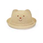 Korean Version Baby Cat Ears Hat , Kids Summer Hats Straw Material for sale