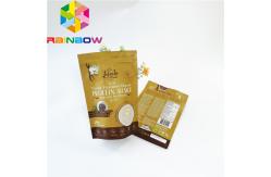China Reusable Dried Food Packaging Bag Three Side Heat Seal Pouch Glossy Surface Printing supplier