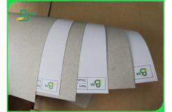 China Waster Paper Pulp Recycled Coated Chromo Duplex Cardboard White / Grey supplier