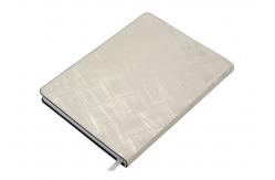 China Silver Hardbound Notebook Journal , Leather Bound Notebook A5 Hot Stamping supplier
