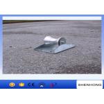 Medium Duty Pressed Straight Line Pipe Cable Laying Roller Zinc Plate Finished for sale