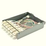 MPO panel MPO-LC 0.9mm 24 port MM Beige connector and adapter for Data center for sale