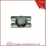 Twin Through H Way Conduit Junction Box Steel Conduit Fittings OEM for sale