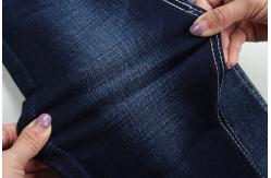 China 11 Oz Crosshatch Slub Denim Fabric 3/1 Weaving Dark Blue supplier