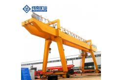 China 25Tons Span 32m Double Girder Beam Gantry Crane Outdoor Using supplier