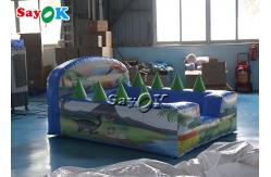 China Dinosaur Themed Backyard Inflatable Ball Pit Pool With Air Blower supplier