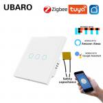 86 Type Tuya Smart Life Zigbee Switch Works With Zigbee Wall Mounted Smart Switch Need Zigbee Gateway 400W/gang for sale