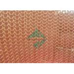 Brass / Gold Color 3.81mm Ringmesh Chainmail As Drapery Curtain For Interior Decoration for sale