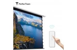 China Ceiling Mount Drop Down Screen 4K Automatic Projection Screen Motorized supplier