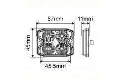 China Customized LED Yellow Strobe Light 12W Emergency Strobe Lights For Trucks supplier