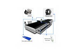 China Stainless Steel Tube And Plate Fiber Laser Cutting Machine 2000w With CNC supplier