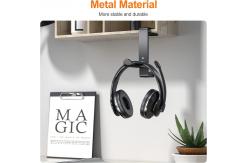 China Powder Coated Multifunctional Headphone Stand with Custom Logo and Adjustable Stand supplier