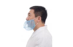 China No Tight Nonwoven Disposable Beard Cover With Double Elastic supplier