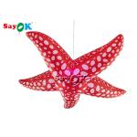 Store Decorative 3m Hanging Led Lighting Inflatable Starfish for sale