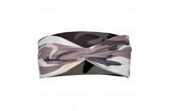 China Elastic Camouflage Hair Band 100% Silk For Sports Workout supplier