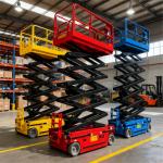10m 12m 14m Full Electric Scissor Lift Vertical Aerial Work Platform for Warehouse for sale