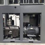 PLC Microcomputer Rotary Screw Compressor 10HP Oil Injected Oil Free