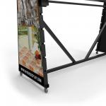 Classic Roll Tablecloth Storage Rack Fabric Roll Display Rack Double Sided