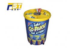 China Art Paper Chocolate Promotional Dump Bins Easy Assembled Glossy / Matte Film Lamination supplier