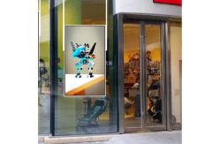 China 65 lcd screen two sided monitor digital signage advertising display supplier