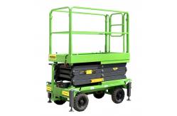China Manual Pushing Mobile Scissor Lift 14 Meters Aerial Work Platform supplier