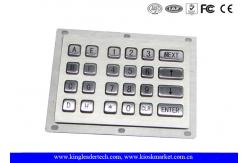 China 24 Metal Keys Industrial Numeric Keypad Vandal Proof For Kiosk Gas Stations supplier