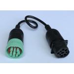 China Green Deutsch 9 Pin J1939 Female to Type 1 J1939 Male CAN Bus Cable factory