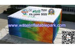 China Commercial Printed  Inflatable Cube Tent With Logo / Inflatable Structure Tent supplier