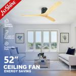 Flush Mount Decorative Ceiling Fan With DC Motor Inverter 5 Speed for sale