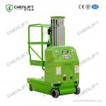 7.5 Meters Electrical Aerial Work Platform Single Mast Hydraulic Lift Equipment 125Kg Loading Capacity for sale
