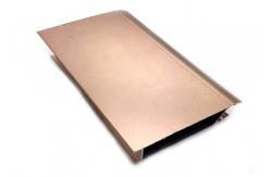 China Champagne Anodic Oxidation Coated Aluminium Frame Extrusions supplier