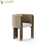 Nordic Armrest Dining Chair Modern Luxury Restaurant Furniture for sale