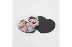 China dIY Heart Shape MDF Photo Fridge Magnets supplier