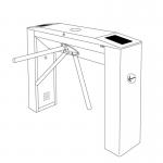 Smart Lock Dual Level Pedestrian Three Arm Turnstile IP 54 Access Control for sale