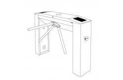 China Smart Lock Dual Level Pedestrian Three Arm Turnstile IP 54 Access Control supplier