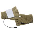 Winter Rechargeable Heated Fingerless Gloves Warming For Women for sale