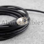 Power I/O Cat6 M12 Cable Assembly HRS 12 Pin Hirose Female Open Twisted For Basler Camera GigE 3m for sale