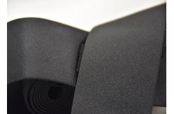 China Custom Branded Logo 52mm Jacquard Elastic Band With Double Sided Material supplier