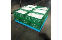China Green Plastic Storage Crate 600x400x220cm For Fruit Vegetable supplier