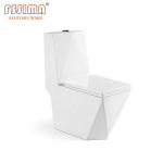 Floor Mounted Conjoined Toilet Concealed cistern Diamond Shaped single Piece