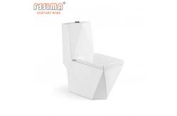 China Floor Mounted Conjoined Toilet Concealed cistern Diamond Shaped single Piece supplier